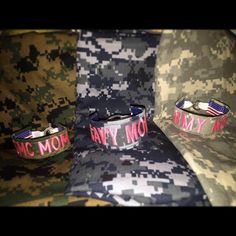 Military Mom Name Tape Bracelet (Any branch!) Army Navy Air Force USMC Coast Guard by KratzysCreations on Etsy Military Mom Shirts, Military Necklace, Military Blankets, Navy Air Force, Military Bracelet, Military Pride, Army National Guard, Military Mom, Army & Navy