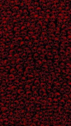 red skulls on black background for wallpaper or backdrop stock photo - 1307982