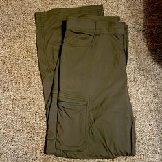 Green Rei Pants Regular Fit Size 34w X 32 Long 2 Side Pockets With Zippers With Two Back Pockets Never Worn Wrong Size Stretch Bottoms With Pockets For Outdoor, Utility High-waist Bottoms For Outdoor, Utility High Waist Bottoms For Outdoor, Utility Straight Leg Hiking Bottoms, High Waist Utility Bottoms For Outdoor, Stretch Utility Hiking Bottoms, Stretch Wide Leg Pants For Outdoor Activities, Stretch Wide-leg Pants For Outdoor, Stretch Wide Leg Pants For Outdoor