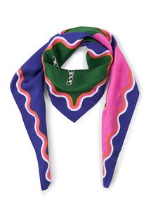 This lightweight silk scarf from Vilagallo is the easiest way to incorporate unique prints and color into your day-to-day wardrobe. It's patterned with an artistic print in the season's hottest hues, ideal for pairing with nearly anything in your wardrobe. We love styling it over a blouse or knit and wide-leg trousers for a sophisticated ensemble. Spanish Clothing, Skirt And Top Dress, Work Accessories, Pattern Scarf, Scarf Fashion, Printed Silk Scarf, Unique Prints, Patterned Scarves, Clothes Collection