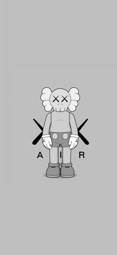 an image of a cartoon character with two crossed swords on his chest and the word arr written across it