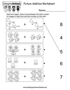 the worksheet for addition worksheet with numbers and pictures to help students learn how