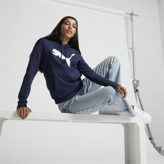 Round Out Your Cozy Fit In Style With This Cotton-Blend Hoodie, Showcasing A Puma Cat Logo Front-And-Center To Rep The Brand You Love. Details External Adjustable Drawcords66% Cotton, 34% Recycled Polyesterkangaroo Pocket For Storageribbed Cuffs | Fenty X Puma, Puma Cat, Black Puma, Discount Promotion, Cat Logo, Big Cat, Cozy Fits, Big Cats, Fit In