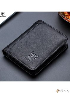 Bird in Bag - Stylish Leather Wallet with Anti-Theft Design and Multiple Card Slots Casual Black Leather Card Holder, Casual Black Card Holder With Rfid Blocking, Casual Black Wallet With Rfid Blocking, Casual Black Card Holder With Interior Slots, Casual Black Card Holder For Daily Use, Casual Black Card Holder, Black Casual Wallet With Interior Card Slots, Casual Black Coin Purse With Card Slots, Casual Black Leather Trifold Wallet