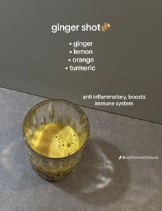 Morning Drinks For Gut Health, Gut Cleanse Drink, Cleansing Foods, Ginger Shot Recipe, Ginger Shot, Healthy Food Menu, Healthy Food Dishes