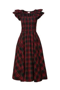 Hattie Dress in Green Plaid – Ivy City Co Hattie Dress, Plaid Skater Dress, Plaid Flannel Dress, Thanksgiving Dress, Cute Christmas Outfits, Red Plaid Dress, Girls Holiday Dresses, City Woman, Ankle Length Skirt