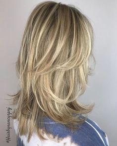 Underlights Hair, Modern Shag, Long Shag Haircut, Medium Hair Styles For Women, Medium Haircuts, Haircuts For Medium Length Hair