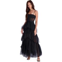 #ad Great Shopping BCBG Max Azria Oly Women�s Tiered Ruffle Tulle Sleeveless Corset Evening Gown, Fashion Women's Dresses Bcbg Tulle Gown, Corset Evening Gown, Corset Evening Dress, Tulle Corset, Paper Rings, Evening Dress Collection, Boned Corsets, Tulle Sleeves, Tiered Ruffle Skirt