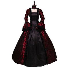 Gown Christmas, Plus Size Ball Gown, Lace Costume, 18th Century Dress, Long Sleeve Ball Gowns, Costume Noir, Robes Vintage, Costume Ball, Prom Long