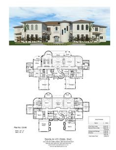 the floor plan for this luxury home, which is located in an area that looks like it