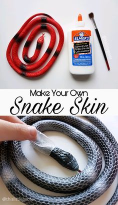 how to make your own snake skin