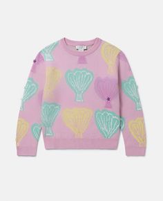 Discover Stella's Pink Seashell Jacquard Knit Jumper today. Free standard shipping is available on all orders. Shop online now. Pink Seashell, Seashells Patterns, Seashell Print, Pink Jumper, Boy Outerwear, Short Denim Skirt, Summertime Fun, Women Pink, Knitwear Dress