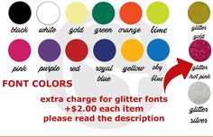 "If you wish to request glitter font please buy the add-on ---> https://www.etsy.com/listing/1031760532 We will provide proof using the information you submit on your order. If you need to make any changes to the design, please message us through Etsy. Once you have approved, the design will be printed exactly as shown in the image we provide to you, in the color(s) mentioned in our message. We are not responsible for spelling, punctuation, or any errors in graphics once approval is submitted Custom Drawstring Bags, Personalized Onesie, Yellow Glitter, Type Of Writing, Custom Tote Bags, Personalized Tote Bags, Customise T Shirt, Personalized Baby Gifts, Punctuation