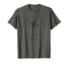 PRICES MAY VARY. This Original Mexico Beach DZignLine illustration of Playa del Carmen in a palm tree silhouette graphic design image novelty art beach meme to remember your Spring Break or enjoy the surf, sand, weather and fishing in a sunny Mexico Beach Souvenir Tee. The world-famous seaside resort of Play del Carmen is known for water sports, restaurants, bars, nightlife and sunny beaches on the Caribbean. Cool Mexico beach group souvenir last minute vacation Tee for Birthday, Holiday, Annive Florida Palm Trees, Marco Island Florida, A 10 Warthog, California Palm Trees, Venice Beach California, Palm Tree Silhouette, F-14 Tomcat, Resort Beach, Santa Monica California