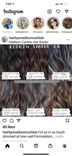 Redken Shades Gn, Redken Shades Eq Formulas Brown Low Lights, Redken Cool Brunette Formulas, Ashy Brown Hair Redken Formula, Dark Brown Hair Balayage Shades Eq, Brown Balayage Shades Eq Formula, Ashy Brunette Redken Formula, Ashy Brown Toner Redken, Shades Eq Brunette Toner Formulas