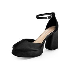 Modatope Platform Heels For Women Chunky Heel Closed Toe Pumps- Size 8 - Black - New Womens Chunky Heels, Closed Toe Shoes, Heels For Women, Chunky Heel, Platform Heels, Chunky Heels, New Black, Shoes Women Heels, Black Color