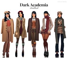 Creating sims for different aesthetics part 8: Dark Academia   Dark academia celebrates a deep passion for knowledge, gothic architecture and literature. It is moody and intense. It takes inspiration from universities of the 19th century boarding schools, and an old age thirst for knowledge. Layering is an important part of this aesthetic which can be a little difficult in the sims, but I think I achieved that look with the outfits I created Knowledge Aesthetic Art, Ts4 Cc Dark Academia Male, Sims Academia Cc, Sims 4 Cc Acedamia, Old Sims 4 Cc, Sims4 Cc Dark Academia, Sims 4 Plaid Cc, Sims 4 Boarding School Cc, The Sims 4 University Cc