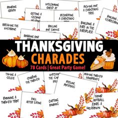 thanksgiving card game for kids to play in the fall with pumpkins and cupcakes