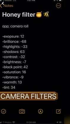 the camera filterr app is open and ready to be used on your phone or tablet