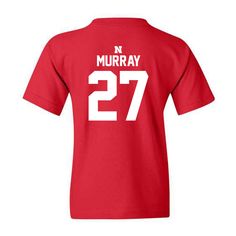 Officially Licensed Merchandise for Harper Murray #27 at University of Nebraska-Lincoln. Your order will be printed & made to order in 3-7 business days once you have placed your order! Your new go to youth t-shirt. This staple t-shirt is soft and lightweight, with the right amount of stretch. It's comfortable and flattering for all. • 50% airlume combed and ringspun cotton and 50% polyester • Heather Sport color is 60% combed and ring-spun cotton, 40% polyester • Size Up, Fits Slightly Slim Size Chart: Harper Murray, University Of Nebraska Lincoln, Nebraska Lincoln, Women's Volleyball, Women Volleyball, Nebraska, Ncaa, Volleyball, Lincoln