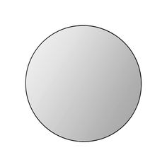 a round mirror on a white background