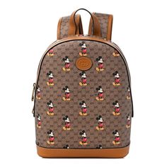 New With Tags: A Brand-New, Unused, And Unworn Item (Including Handmade Items) In The Original Packaging (Such As The Original Box Or Bag) And/Or With The Original Tags Attached. Gucci Gg Disney X Mickey Mouse Supreme Leather Backpack Tan Brown Italy Bag New 552884hwudm 8603 Gucci X Disney Small Backpack. Brown Backpack From Gucci X Disney Crafted From The Brand’s Signature ‘Gg Supreme’ Canvas And Trimmed With Textured Leather. Featuring Fastened With A Two-Way Zip,Half-Round Handle, Adjustable Backpack Beige, Sun Oil, Brown Backpacks, Trendy Backpacks, Rucksack Bag, Rare Gifts, Green Environment, Gucci Logo, Mouse Print