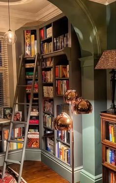 a living room filled with lots of books