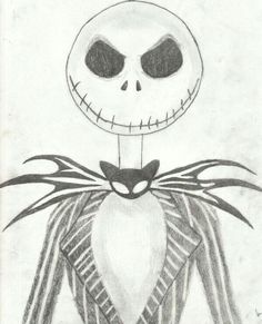 a drawing of jack skellingy from the nightmare