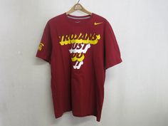 "University Southern California College T Shirt Trojans Just Do It! Nike 100% cotton This is the coolest of the Cool! Made in Honduras Excellent condition XL Shoulder 20\" Shirt Length 30\" Chest Width 48\" Sleeve Length 5\" from underarm Ready to play! https://www.etsy.com/shop/BelindasStyleShop" Casual Fan Gear T-shirt For Sports Season, Cotton Sportswear T-shirt For College, Casual Fan Merchandise T-shirt For Sports Season, Sporty Tan Cotton T-shirt, Casual Cotton T-shirt For Fans, University Southern California, Usc University, Just Do It Nike, California College