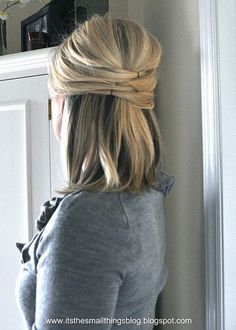 cool! Easy Wedding, Hairstyles Wedding, Dress Hairstyles, Hair Braids, Blonde Bobs