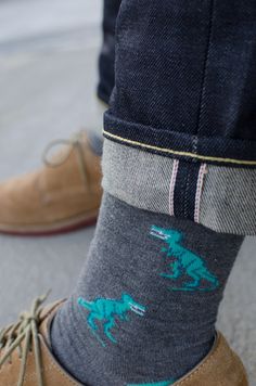 If you show your socks, have cute socks. Accessories can show your inner kid, when your whole attire can't. The Big Bang Theory Aesthetic, Big Bang Theory Aesthetic, Theory Aesthetic, Dinosaur Socks, Shoes And Socks, Sheldon Cooper, Funky Socks, Fun Socks, Sock Game