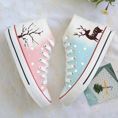 Sepatu Platform, Anting Manik, Astuces Diy, Canvas Flats, Kawaii Shoes, Japanese Harajuku, Diy Shoes, Painted Shoes, Kawaii Clothes