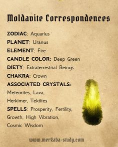 Moldavite Meaning, Closeted Witch, Aquarius Planet, Crystal Powers, Crystal Bible, Leo Birthstone, Stone Meanings, Moldavite Crystal, Witch Things