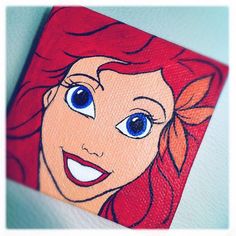 Disney Internship, Disney Art Diy, Disney Canvas Paintings, Disney Poster, Disney Canvas, Disney Paintings, Ariel The Little Mermaid, Mini Canvas Art