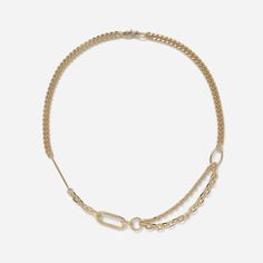 : Lady Grey Maisie Necklace For Women Elegant Cable Chain Choker Necklace, Gold-tone Link Chain Necklace For Formal Occasions, Chic Gold-tone Cable Chain Necklaces, Chic Gold-tone Necklace With Cable Chain, Formal Gold-tone Oval Link Necklace, Denim Suit, Hair Wrap Scarf, Tuxedo Blazer, Belt Jewelry