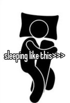 a black and white photo with the words sleeping like this