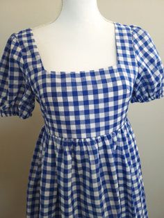 Fitted Gingham Mini Dress With Square Neck, Square Neck Mini Dress For Daywear, Casual Square Neck Mini Dress For Picnic, Fitted Gingham Dress With Square Neck, Plaid Square Neck Mini Dress For Spring, Fitted Plaid Mini Dress With Square Neck, Back Tie Dress, Square Neck Dress, Ruffled Skirt