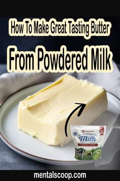 How To Make Great Tasting Butter From Powdered Milk - Mental Scoop Butter From Powdered Milk, Cheese Recipes Homemade, Homemade Dry Mixes, Cooking Substitutions, Homemade Pantry, Homemade Condiments