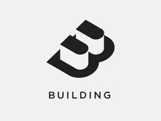 a black and white logo with the word building in it's center, surrounded by smaller letters