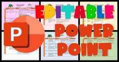 several different types of power point posters