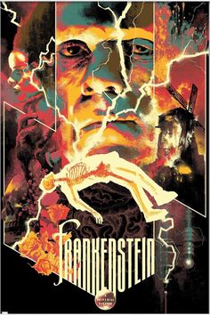 a movie poster for the film frankenstein