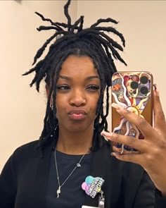 Lovely locs 🤎 #locs #locstyles #locslivin #locs4life #locstylesforwomen #locjourney #starterlocs Layered Locs, Loc Tips, Mha Clothes, Dread Ideas, Loc Care, Arcane Oc, Twist Locs