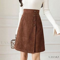 Lasaky - Wraparound Skirt with High Waistline Collection Wraparound Skirt, Long Skirts, Skirt Design, Types Of Skirts, A Line Skirt, Skirt Fashion, Long Skirt, A Line Skirts, Set Dress