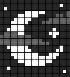 a black and white pattern with squares in the shape of a smiley face