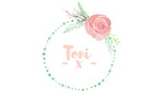 a pink rose with green leaves and the word toi x