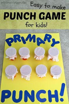 an easy to make punch game for kids that is perfect for the primary and secondary school students