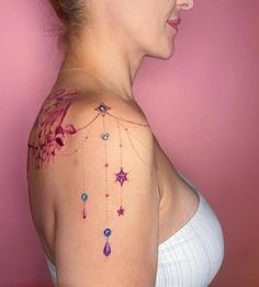 20 Bright Chandelier Tattoos That Light Up A Room • Body Artifact Chandelier Tattoo, Neck Tattoos Women, Delicate Tattoo, Shoulder Tattoos For Women, Thigh Tattoos Women, Jewelry Tattoo, Arm Tattoos For Women, Spine Tattoos