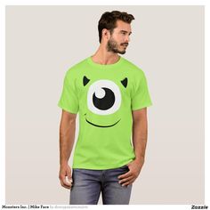 Happy Halloween from Monsters Inc.! This fun costume shirt is the perfect way to dress up without actually dressing up for Halloween. Monsters Inc Costumes, Monsters Inc Mike, Mike From Monsters Inc, Disney Monsters, Disney Infinity, Princess Bubblegum, Cartoon Network Adventure Time, Best Kids Toys, Costume Shirts