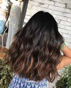 Beachy brunette @geraldine_fabro #beautybyhanin • • • @modernsalon @behindthechair_com @american_salon @mastersofbalayage Dimensional Brunette Redken Formula, Teddy Bear Brunette Hair Formula, Chocolate Balayage Formula Redken, Beachy Waves Dark Hair, Beachy Brunette, Oceanic Brunette Hair, Hair Goal, Copper Highlights, Long Hairstyles