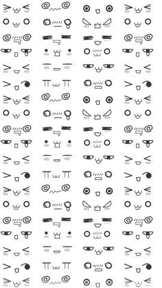 an image of some type of symbols that are drawn in black ink on white paper